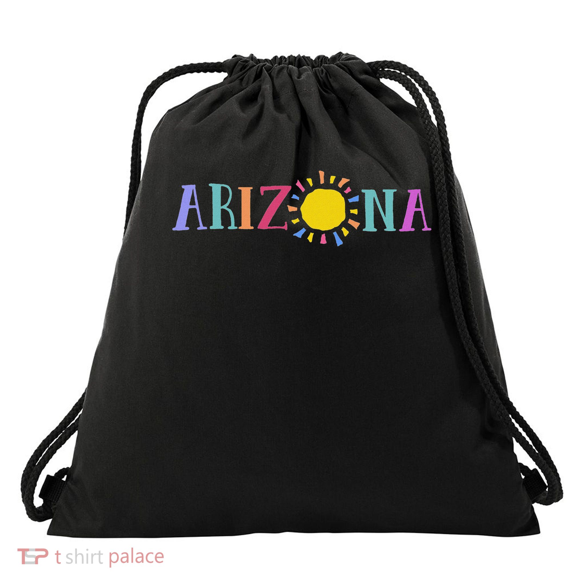 Colorful Arizona Design Souvenir Drawstring Bag