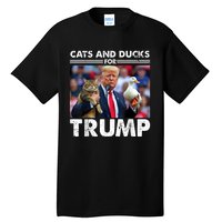 Cats And Ducks For Trump 2024 Kittens And Ducks For Trump Tall T-Shirt