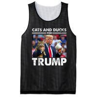 Cats And Ducks For Trump 2024 Kittens And Ducks For Trump Mesh Reversible Basketball Jersey Tank