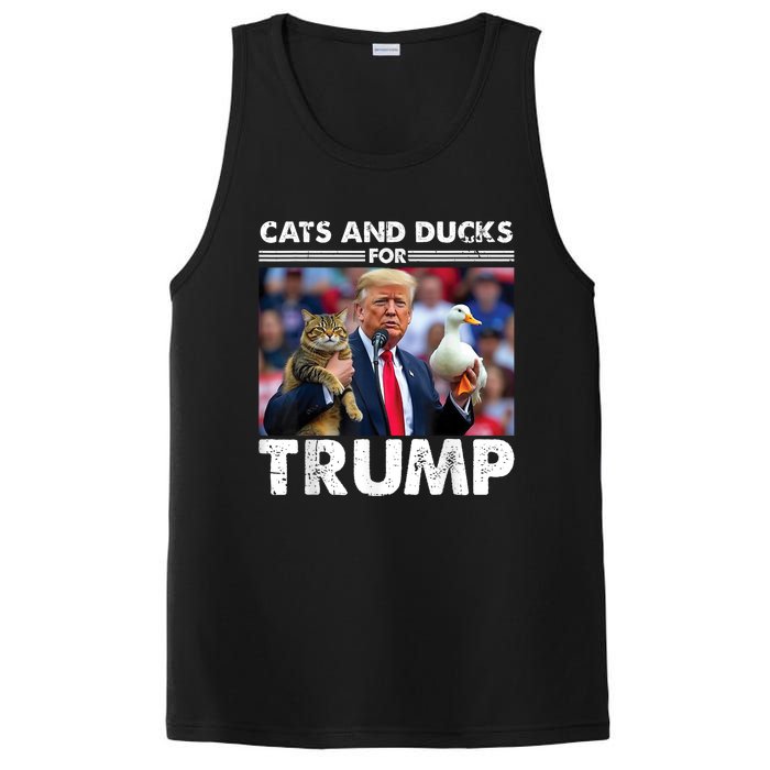 Cats And Ducks For Trump 2024 Kittens And Ducks For Trump PosiCharge Competitor Tank