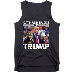 Cats And Ducks For Trump 2024 Kittens And Ducks For Trump Tank Top