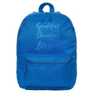 Christian Art Design Jesus Gift Grateful Thankful Blessed Gift 16 in Basic Backpack