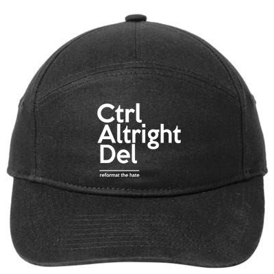 Ctrl Aptright Del Reformat The Hate 7-Panel Snapback Hat