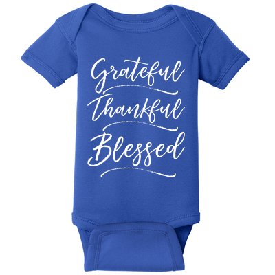 Christian Art Design Jesus Gift Grateful Thankful Blessed Gift Baby Bodysuit