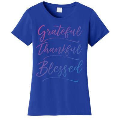 Christian Art Design Jesus Gift Grateful Thankful Blessed Gift Women's T-Shirt