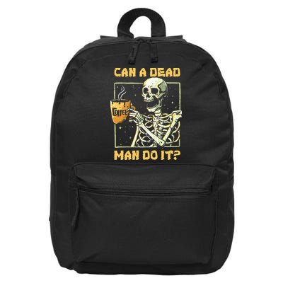 Can A Dead Man Do It Funny Halloween ABA Behavior Analysis 16 in Basic Backpack