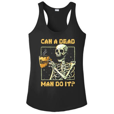 Can A Dead Man Do It Funny Halloween ABA Behavior Analysis Ladies PosiCharge Competitor Racerback Tank