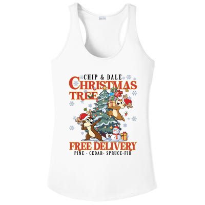 Chip And Dale Christmas Tree Free Delivery Chip And Dale Christmas Ladies PosiCharge Competitor Racerback Tank