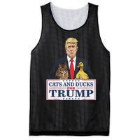 Cats And Ducks For Trump 2024 Kittens And Ducks For Trump Gift Mesh Reversible Basketball Jersey Tank