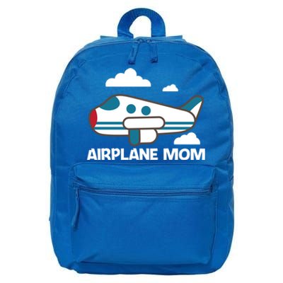 Cool Airplane Design For Mom Mother Aviation Plane Lovers Gift 16 in Basic Backpack