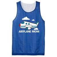 Cool Airplane Design For Mom Mother Aviation Plane Lovers Gift Mesh Reversible Basketball Jersey Tank