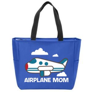 Cool Airplane Design For Mom Mother Aviation Plane Lovers Gift Zip Tote Bag