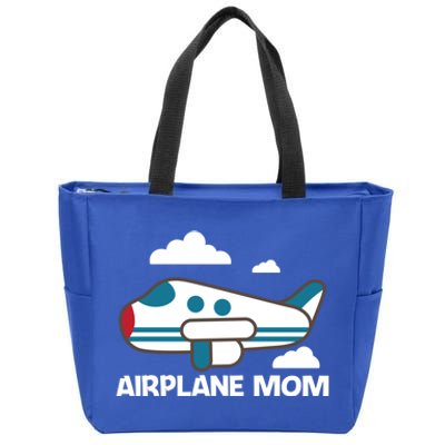 Cool Airplane Design For Mom Mother Aviation Plane Lovers Gift Zip Tote Bag