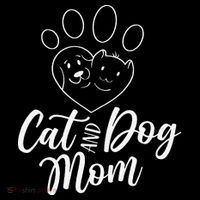 Cat And Dog Mom Dogs Cats Lover Mother Mommy Mama Mothers Flatbill Hat