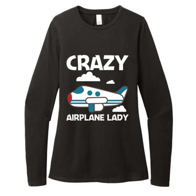 Cool Airplane Design Mom Aviation Plane Lovers Gift Womens CVC Long Sleeve Shirt