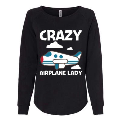 Cool Airplane Design Mom Aviation Plane Lovers Gift Womens California Wash Sweatshirt