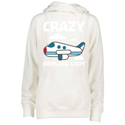 Cool Airplane Design Mom Aviation Plane Lovers Gift Womens Funnel Neck Pullover Hood