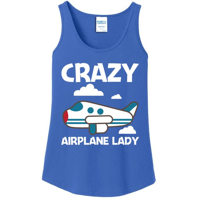 Cool Airplane Design Mom Aviation Plane Lovers Gift Ladies Essential Tank