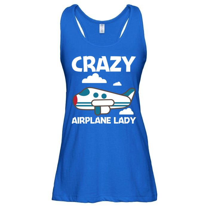 Cool Airplane Design Mom Aviation Plane Lovers Gift Ladies Essential Flowy Tank