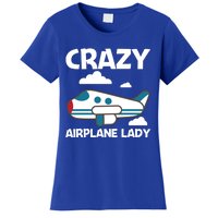 Cool Airplane Design Mom Aviation Plane Lovers Gift Women's T-Shirt