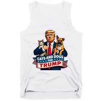 Cats And Dogs For Trump 2024 Kittens And Dogs For Trump Tank Top