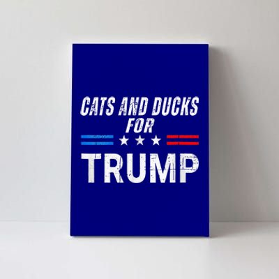 Cats And Ducks For Trump 2024 Canvas