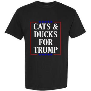 Cats And Ducks For Trump Kittens And Ducks For Trump 2024 Premium Garment-Dyed Heavyweight T-Shirt