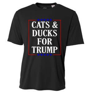 Cats And Ducks For Trump Kittens And Ducks For Trump 2024 Premium Cooling Performance Crew T-Shirt