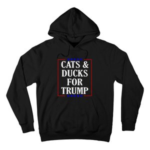 Cats And Ducks For Trump Kittens And Ducks For Trump 2024 Premium Hoodie