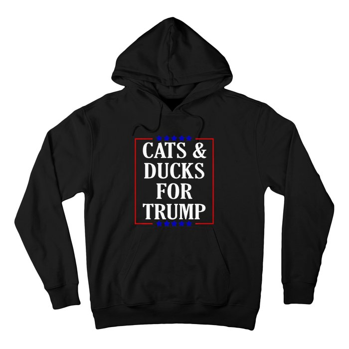 Cats And Ducks For Trump Kittens And Ducks For Trump 2024 Premium Hoodie