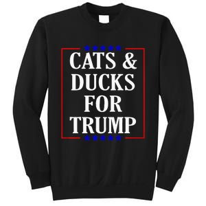 Cats And Ducks For Trump Kittens And Ducks For Trump 2024 Premium Sweatshirt