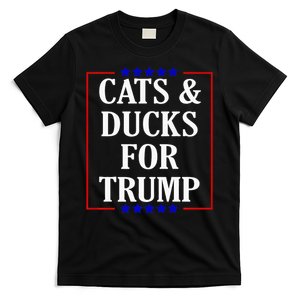 Cats And Ducks For Trump Kittens And Ducks For Trump 2024 Premium T-Shirt