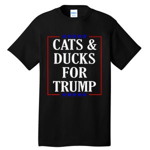 Cats And Ducks For Trump Kittens And Ducks For Trump 2024 Premium Tall T-Shirt