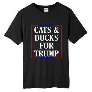 Cats And Ducks For Trump Kittens And Ducks For Trump 2024 Premium Tall Fusion ChromaSoft Performance T-Shirt