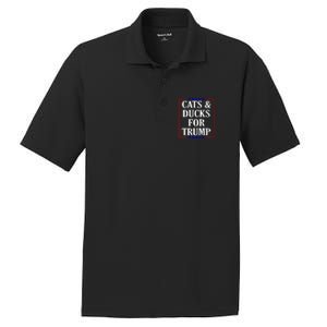 Cats And Ducks For Trump Kittens And Ducks For Trump 2024 Premium PosiCharge RacerMesh Polo