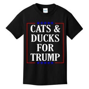 Cats And Ducks For Trump Kittens And Ducks For Trump 2024 Premium Kids T-Shirt