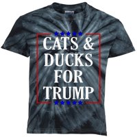 Cats And Ducks For Trump Kittens And Ducks For Trump 2024 Premium Kids Tie-Dye T-Shirt