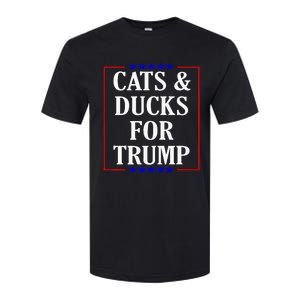 Cats And Ducks For Trump Kittens And Ducks For Trump 2024 Premium Softstyle CVC T-Shirt