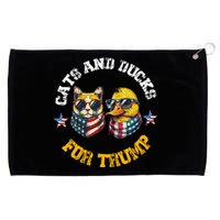 Cats And Ducks For Trump President 2024 Trump Vance 2024 Grommeted Golf Towel