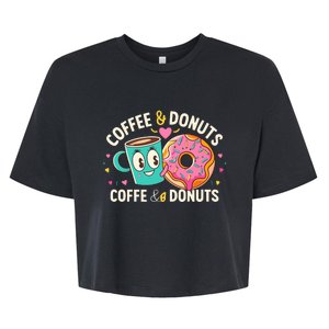 Coffee And Donuts Bella+Canvas Jersey Crop Tee