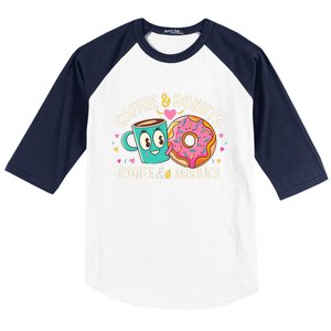 Coffee And Donuts Baseball Sleeve Shirt