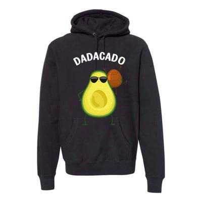 Cute Avocado Design For Dad Fruit Avocado Pear Lovers Premium Hoodie