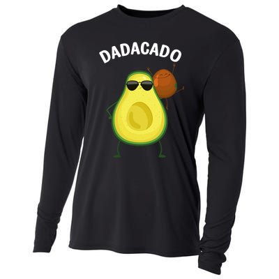 Cute Avocado Design For Dad Fruit Avocado Pear Lovers Cooling Performance Long Sleeve Crew