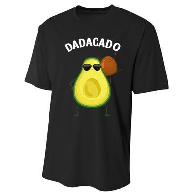 Cute Avocado Design For Dad Fruit Avocado Pear Lovers Performance Sprint T-Shirt