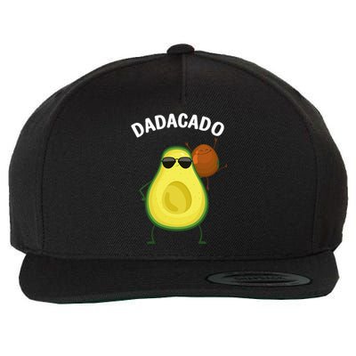 Cute Avocado Design For Dad Fruit Avocado Pear Lovers Wool Snapback Cap