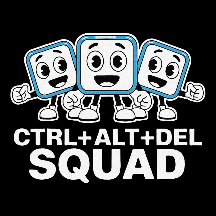 Ctrl + Alt + Del Squad Control Alt Delete Task Manager Funny 16 in Basic Backpack