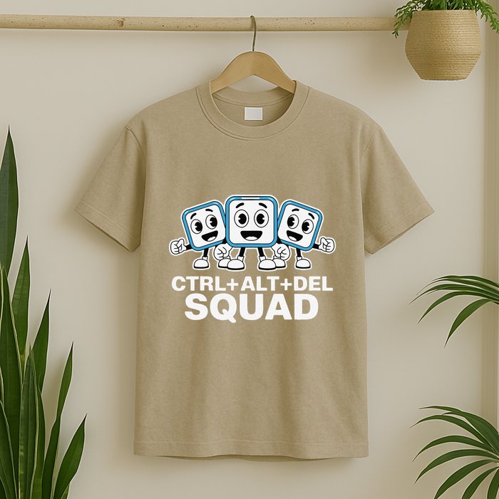 Ctrl + Alt + Del Squad Control Alt Delete Task Manager Funny T-Shirt