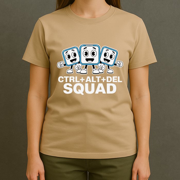 Ctrl + Alt + Del Squad Control Alt Delete Task Manager Funny T-Shirt