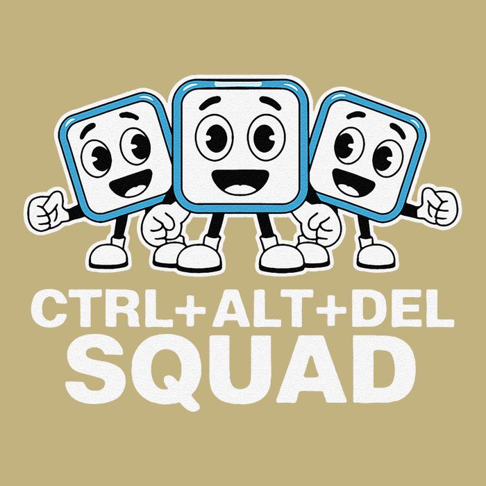 Ctrl + Alt + Del Squad Control Alt Delete Task Manager Funny T-Shirt