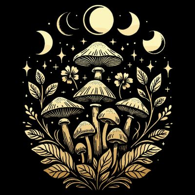Cottagecore Aesthetic Dark Aesthetic Mushroom T-Shirt